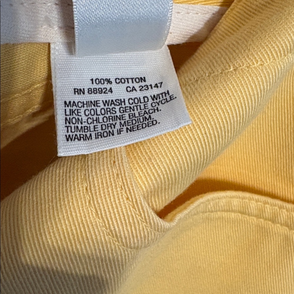 Talbots Petites Bright Yellow Women’s Jeans Y2K SZ 6P QuietbLuxury - Picture 3 of 11